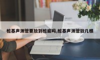 桩基声测管要放到桩底吗,桩基声测管放几根